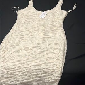 Windsor Textured Cream Dress